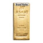 1 Kilo Gold Bar – obverse, .9999 fine gold from LBMA-approved mint