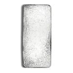 1 Kilo Valcambi Suisse Cast Silver Bar – reverse, raw silver finish
