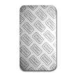 1 oz Credit Suisse Platinum Bar – reverse, repeating logo pattern