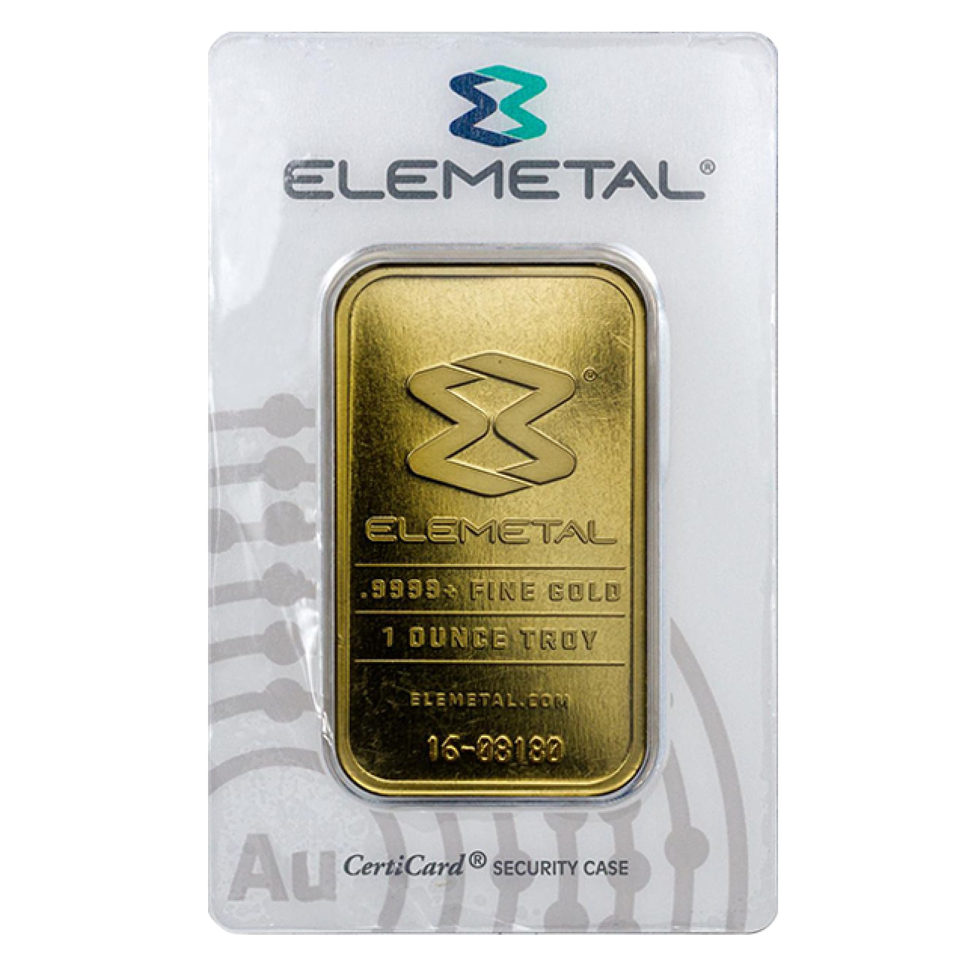 1 oz Gold Bar – Elemental, OPM, or NTR obverse, .9999 fine gold