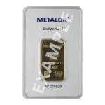 1 oz Gold Bar LBMA RSP Eligible – obverse, .9999 fine gold with serial number