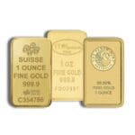 1 oz Gold Bars LBMA RSP Eligible – assorted mints grouped
