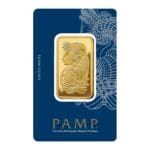 1 oz PAMP Suisse gold bar Lady Fortuna obverse