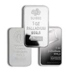 1 oz Palladium Bars Varied Mints – assorted branded bullion