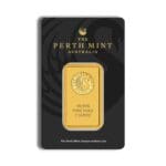 1 oz Perth Mint gold bar obverse in sealed assay