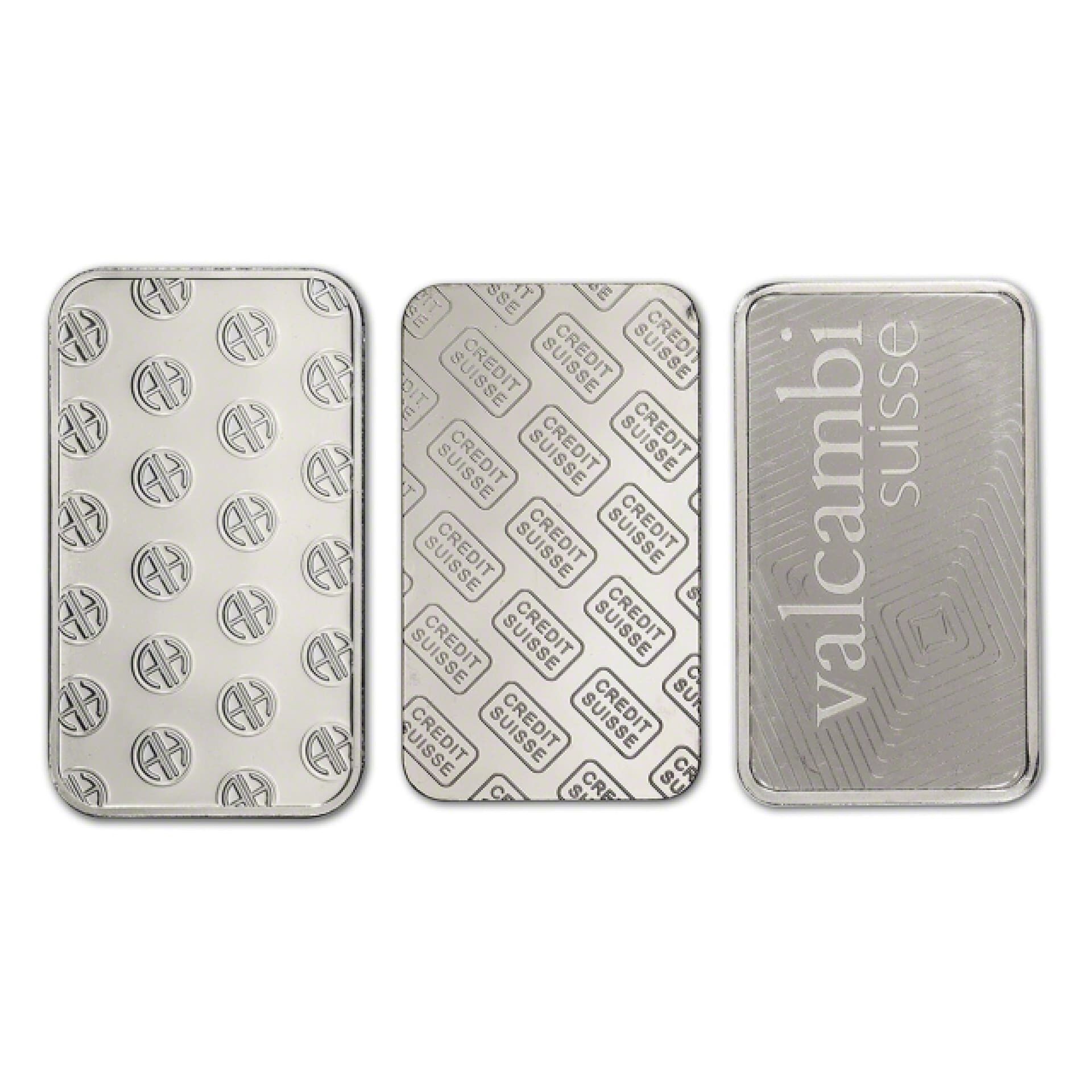 1 oz platinum bar reverse view