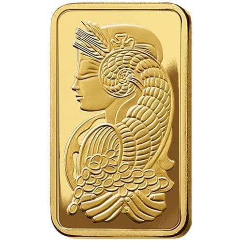 10 oz Gold PAMP Fortuna front