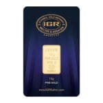 10 oz IGR gold bar obverse view
