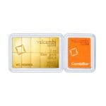 Obverse of Valcambi 10 x 1/10 oz gold CombiBar