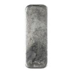 Reverse of 100 oz Johnson Matthey silver bar