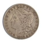 Obverse of XF Morgan Silver Dollar from varied dates