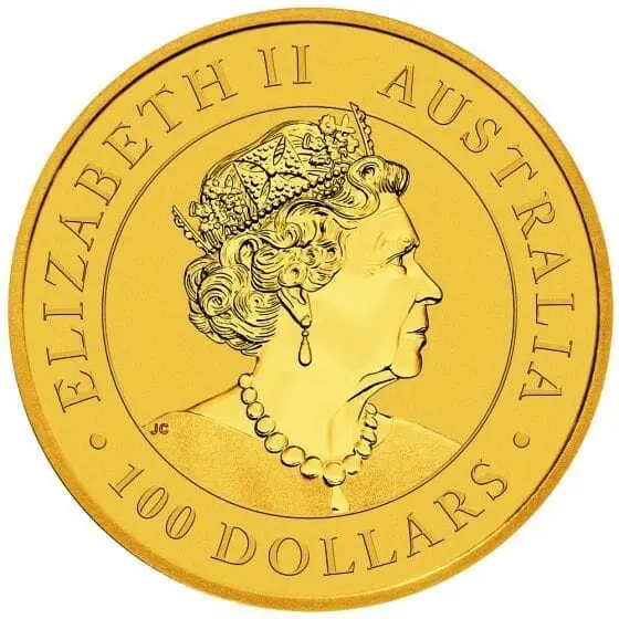 2020 1 oz perth gold kangaroo coin obverse