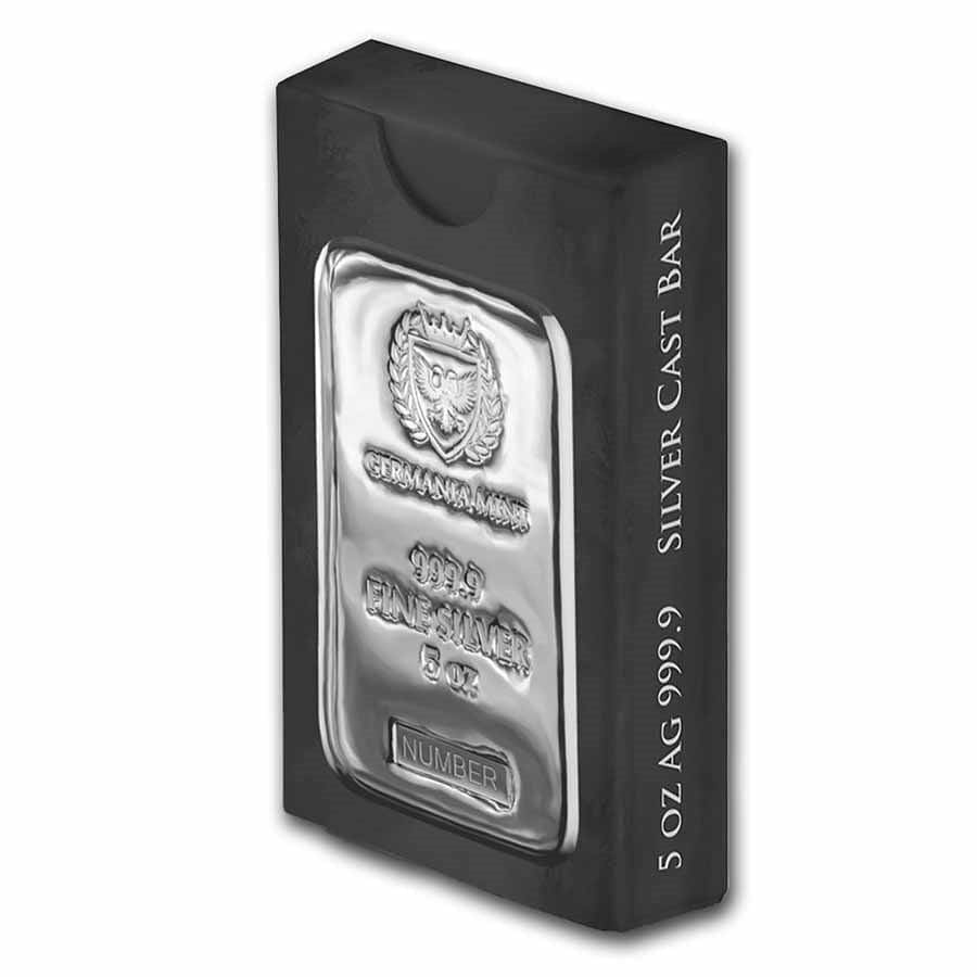 5 oz silver bar germania mint serialize
