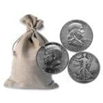 Bag of 90% Silver Mixed Half Dollars – Face