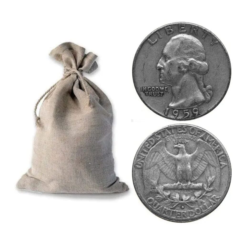 Group of circulated 90% Silver Washington Quarters