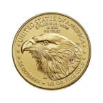Reverse of 1/2 oz American Gold Eagle coin with eagle design