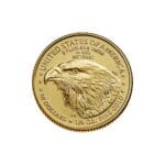 Reverse of 1/4 oz American Gold Eagle coin with eagle design