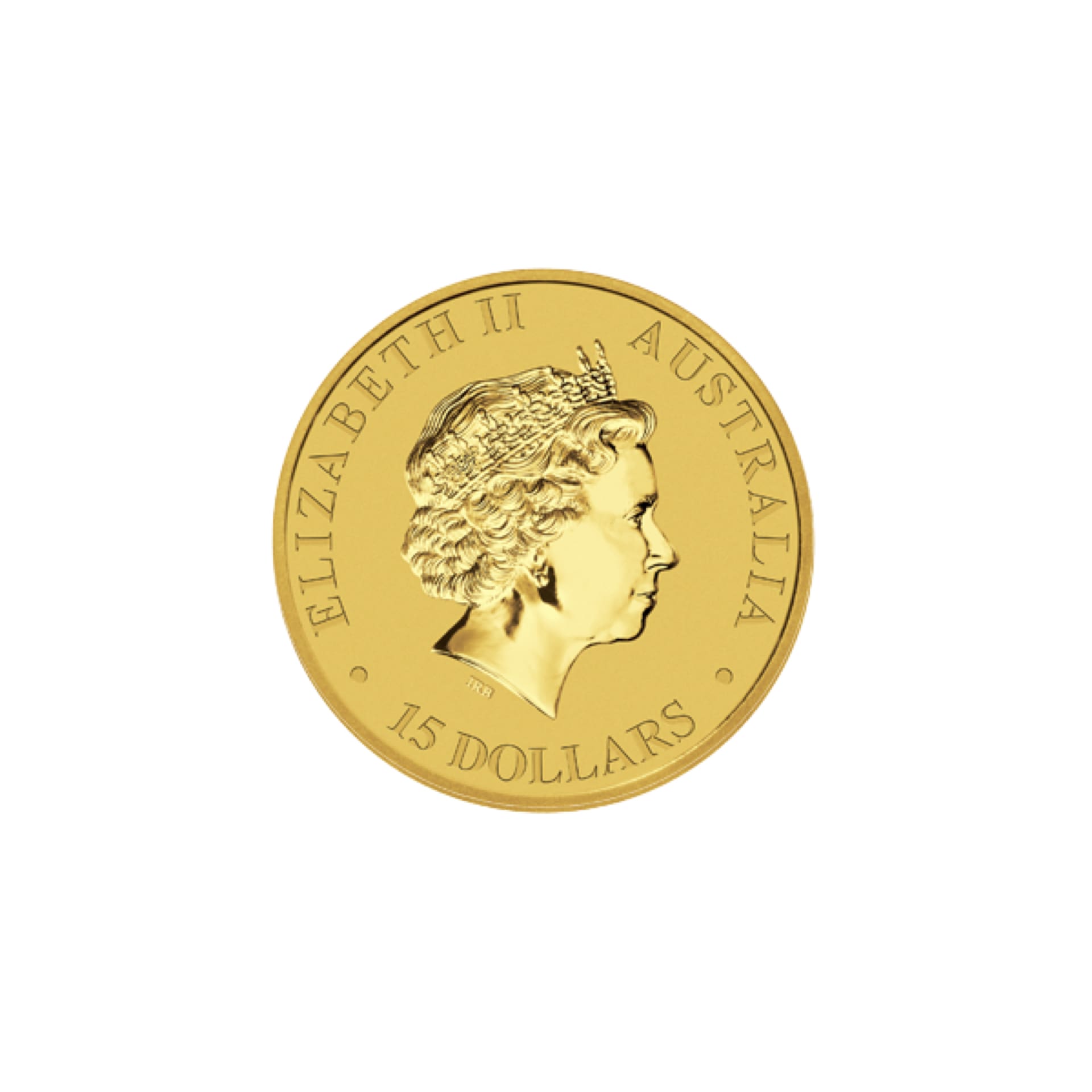 Obverse of 1/10 oz Australian Gold Kangaroo