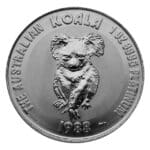 Reverse of 1 oz Australian Platinum Koala coin