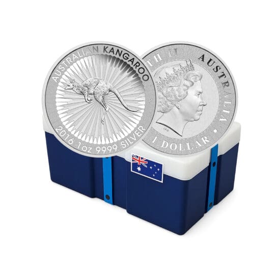 Group of Australian Silver Kangaroo Monster Box coins