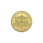 Obverse of 1/10 oz Austrian Gold Philharmonic coin