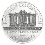 Obverse of 1 oz Austrian Platinum Philharmonic
