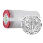Austrian Silver Philharmonic tube and single coin view