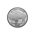 1/4 oz Silver Buffalo Round reverse view
