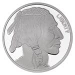1 oz Silver Buffalo Round obverse view