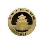 1/2 oz Chinese Gold Panda obverse view