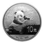 1 oz Chinese Silver Panda reverse view