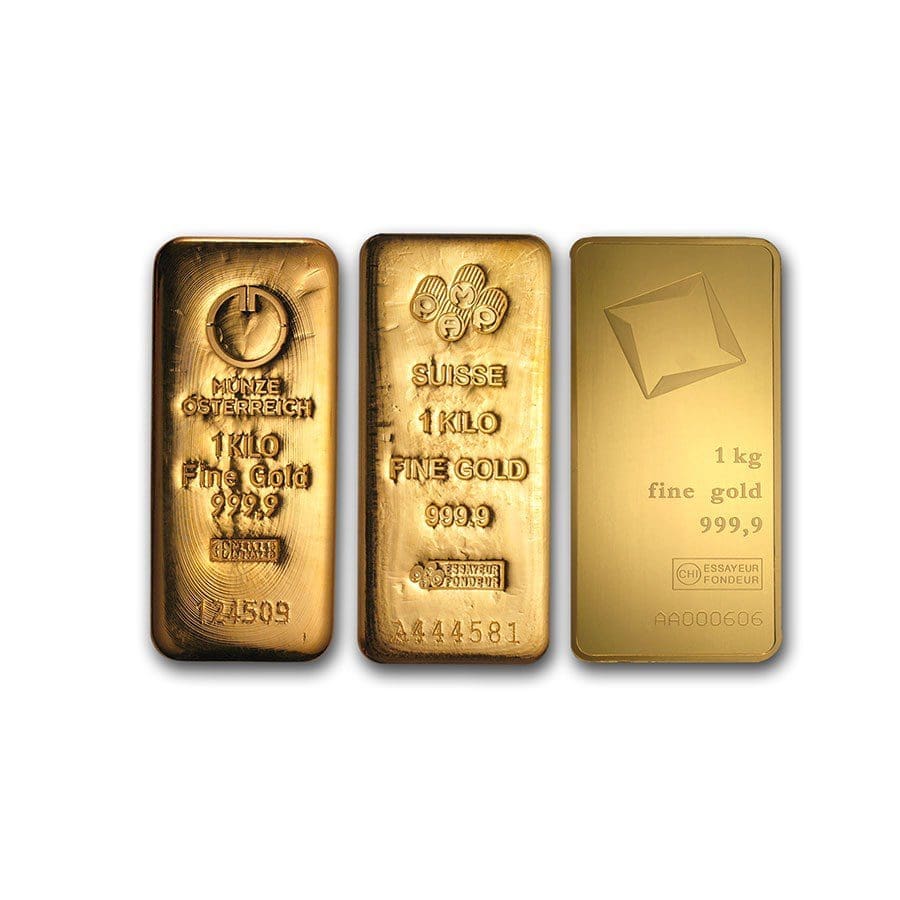 1 Kilo LBMA Elig. Gold Bar - Varied Mints