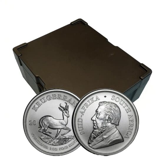 2021 South African Silver Krugerrand Monster Box – 500 Coins of .999 Fine Silver