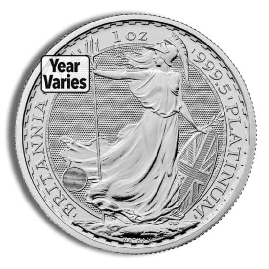 1 oz Great Britain Platinum Britannia obverse