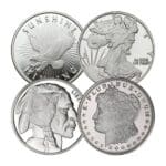 Group of 1/2 oz Silver Round Varied Designs