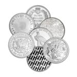 1 oz Silver Round Varied Year Design reverse view