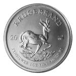 1 oz South African Silver Krugerrand reverse view