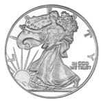 1 oz Walking Liberty Silver Round obverse view