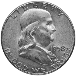 frankin half dollar silver