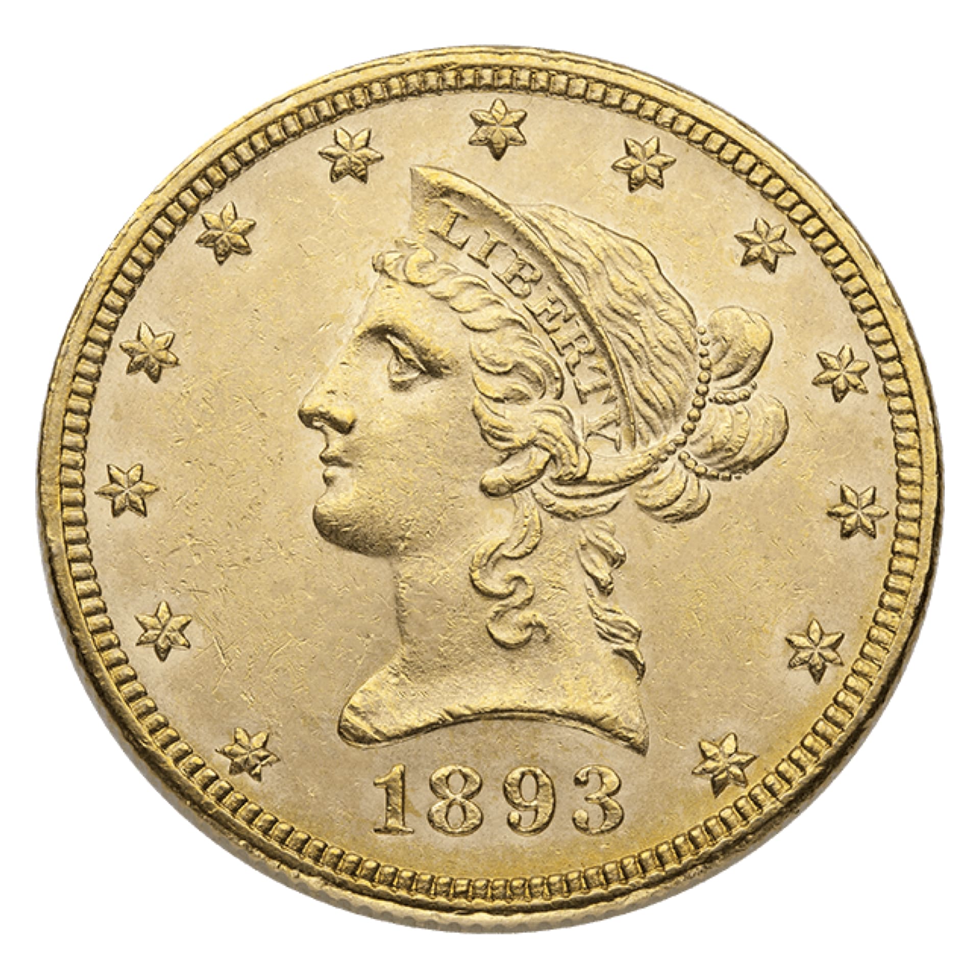 $10 Liberty Gold Eagle - BU (1866-1907)