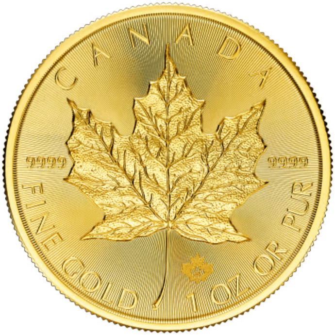 2024 Canadian Gold Maple Leaf 1 oz (BU) American Rare Coin and
