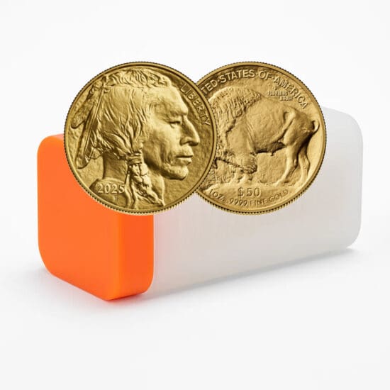 Sealed tube of 2025 Gold Buffalo coins from U.S. Mint