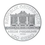 Obverse of 2025 Austrian Silver Philharmonic 1 oz coin