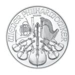 Reverse of 2025 1 oz Silver Philharmonic coin