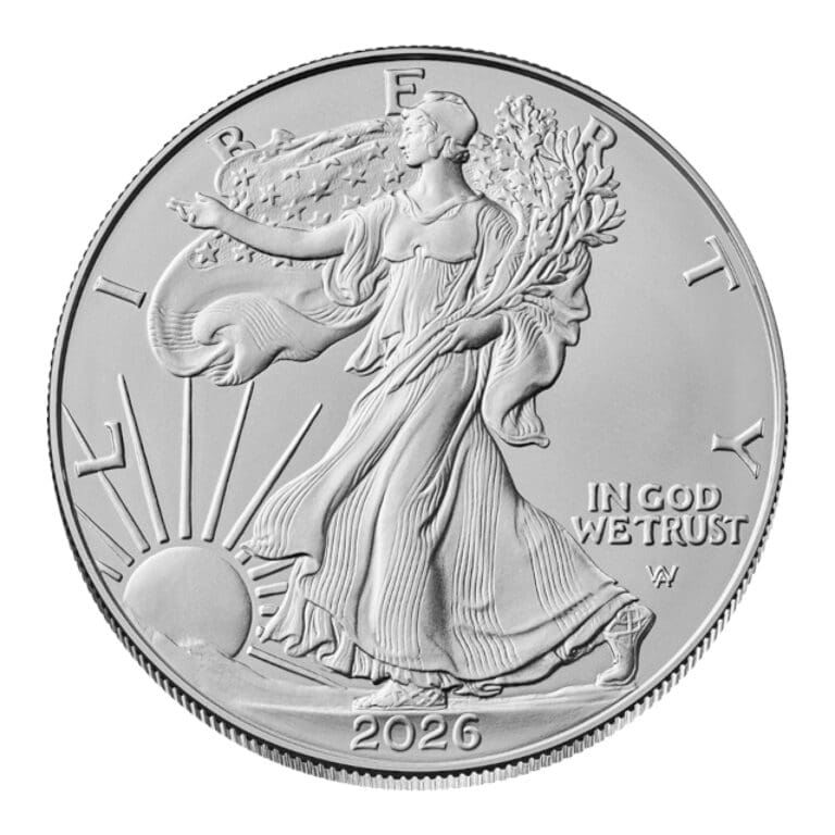 2026 American Silver Eagle obverse Walking Liberty design
