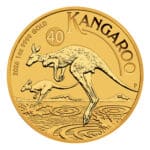 2026 Australian Gold Kangaroo one oz coin obverse with kangaroo design