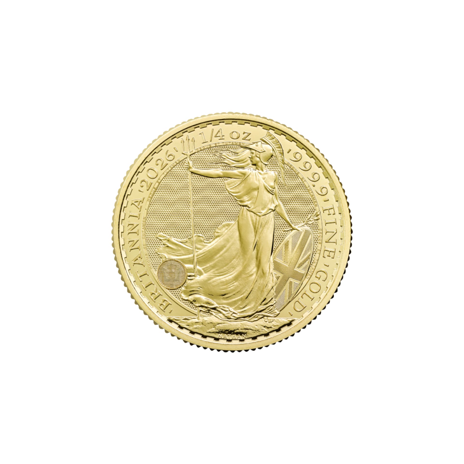 2026 1/4 oz British Gold Britannia Coin BU reverse