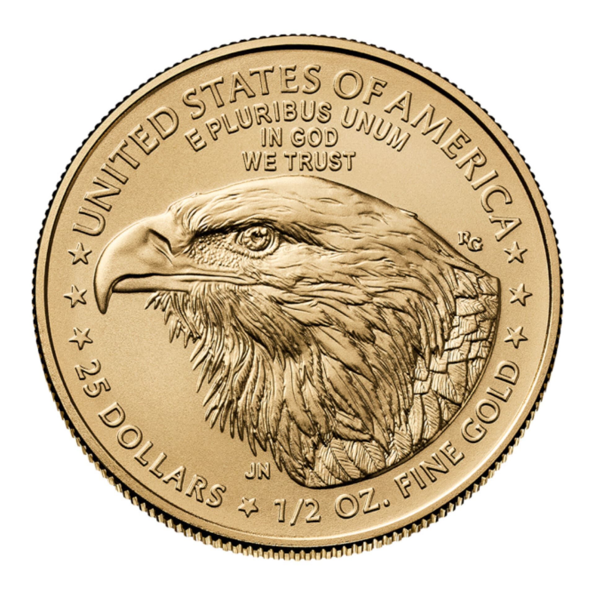 2025 American Gold Eagle 1 oz (BU) Reverse