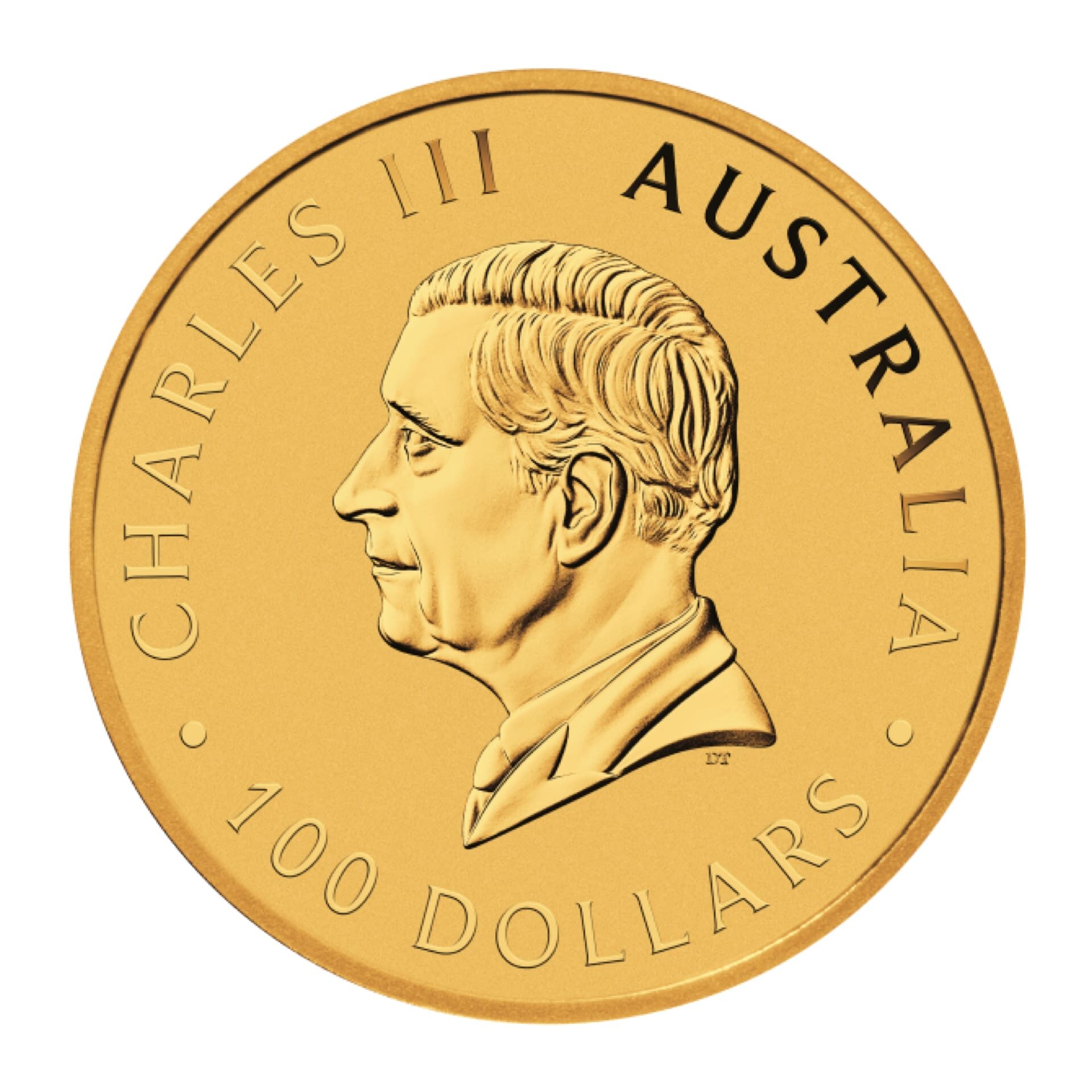 Reverse of 2025 Gold Kangaroo 1 oz coin