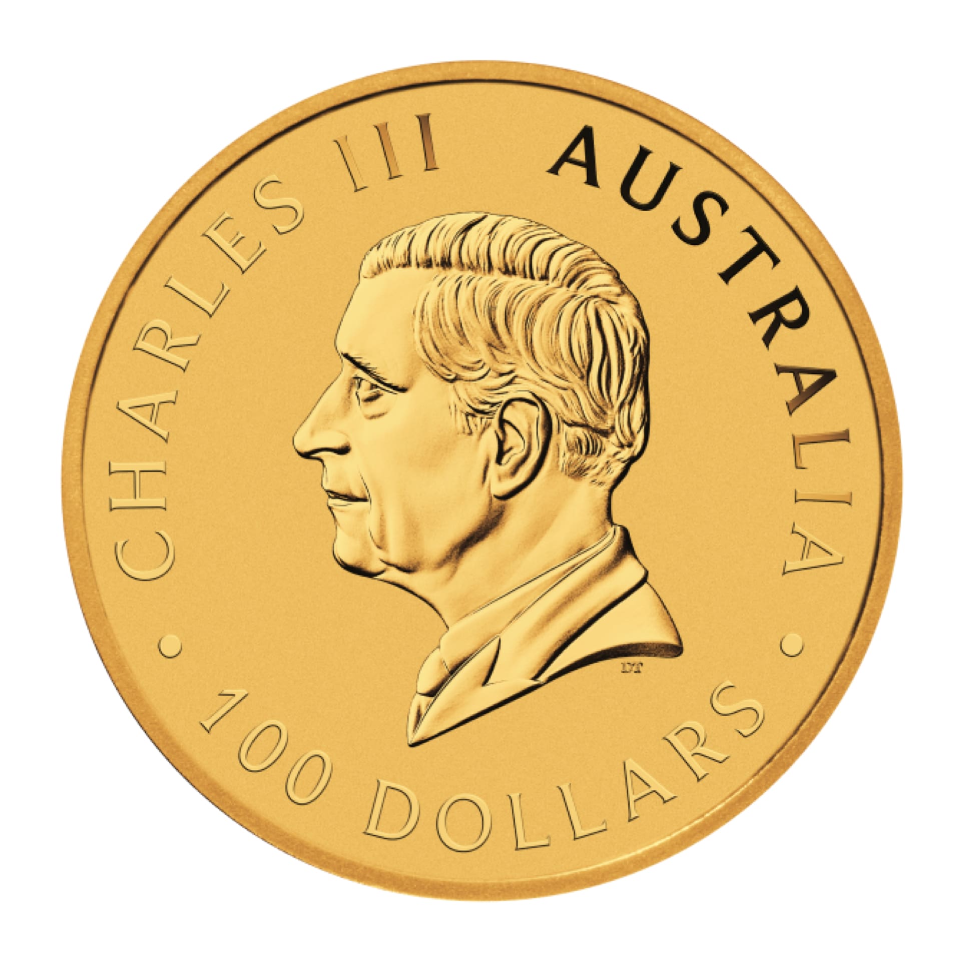 Reverse of 2025 Gold Kangaroo 1 oz coin